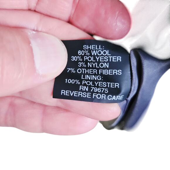 Anne Klein Women's Size S Longline Peacoat Gray Wool Blend Fall Academia NWT - Picture 7 of 7